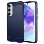 Калъф за Samsung Galaxy Galaxy A55 5G - Carbon Silicone - Син