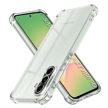Калъф за Samsung Galaxy Galaxy A56 5G - Удароустойчив Clear Clear Silicone - Clear