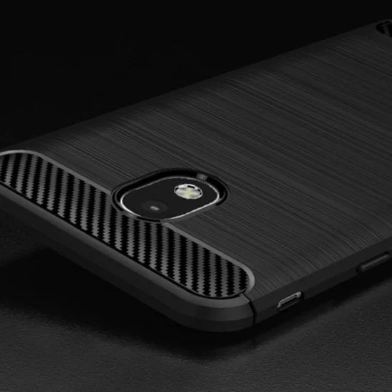 Калъф за Samsung Galaxy Galaxy J5 2017 J530 / Galaxy J5 Pro 2017 - Carbon Silicone - Черен