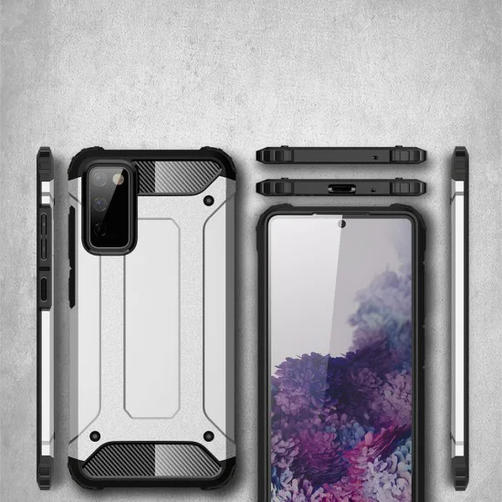 Калъф за Samsung Galaxy Galaxy S20 FE 4G / S20 FE 5G - Hybrid Armor - Черен