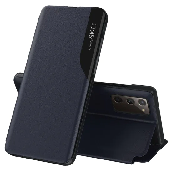 Калъф за Samsung Galaxy Galaxy S20 FE 4G / S20 FE 5G - серия eFold - тъмно син