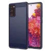 Калъф за Samsung Galaxy Galaxy S20 FE / S20 FE 5G - Carbon Silicone - Син
