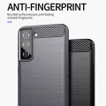 Калъф за Samsung Galaxy Galaxy S20 FE / S20 FE 5G - Carbon Silicone - Син