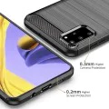 Калъф за Samsung Galaxy Galaxy S20 Plus 4G / S20 Plus 5G - Carbon Silicone - Черен