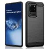Калъф за Samsung Galaxy Galaxy S20 Ultra 4G / S20 Ultra 5G - Carbon Silicone - Черен