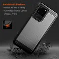 Калъф за Samsung Galaxy Galaxy S20 Ultra 4G / S20 Ultra 5G - Carbon Silicone - Черен