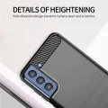 Калъф за Samsung Galaxy Galaxy S21 FE 5G - Carbon Silicone - Черен