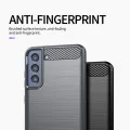 Калъф за Samsung Galaxy Galaxy S21 FE 5G - Carbon Silicone - Черен