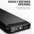 Калъф за Samsung Galaxy Galaxy S21 FE 5G - Carbon Silicone - Черен