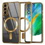 Калъф за Samsung Galaxy Galaxy S21 FE 5G - Luxury Crystal MagSafe - Златен