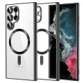 Калъф за Samsung Galaxy Galaxy S22 Ultra 5G - Luxury Crystal MagSafe - Черен