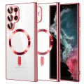 Калъф за Samsung Galaxy Galaxy S22 Ultra 5G - Luxury Crystal MagSafe - Червен