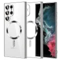 Калъф за Samsung Galaxy Galaxy S22 Ultra 5G - Luxury Crystal MagSafe - Сребрист