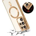 Калъф за Samsung Galaxy Galaxy S22 Ultra 5G - Luxury Crystal MagSafe - Сребрист