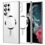 Калъф за Samsung Galaxy Galaxy S22 Ultra 5G - Luxury Crystal MagSafe - Сребрист
