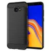 Калъф за Samsung Galaxy J4 Plus - Carbon Silicone - Черен