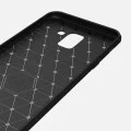 Калъф за Samsung Galaxy J6 2018 - Carbon Silicone - Черен