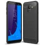 Калъф за Samsung Galaxy J6 2018 - Carbon Silicone - Черен