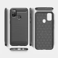 Калъф за Samsung Galaxy M21 / M30S - Carbon Silicone - Черен