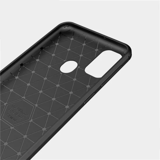Калъф за Samsung Galaxy M21 / M30S - Carbon Silicone - Черен