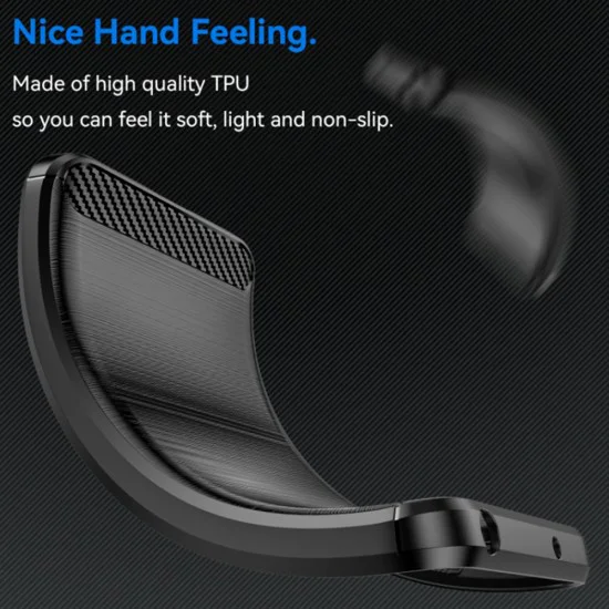 Калъф за Samsung Galaxy M35 - Carbon Silicone - Черен