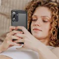 Калъф за Samsung Galaxy M56 - Techsuit - Carbon Silicone - Черен