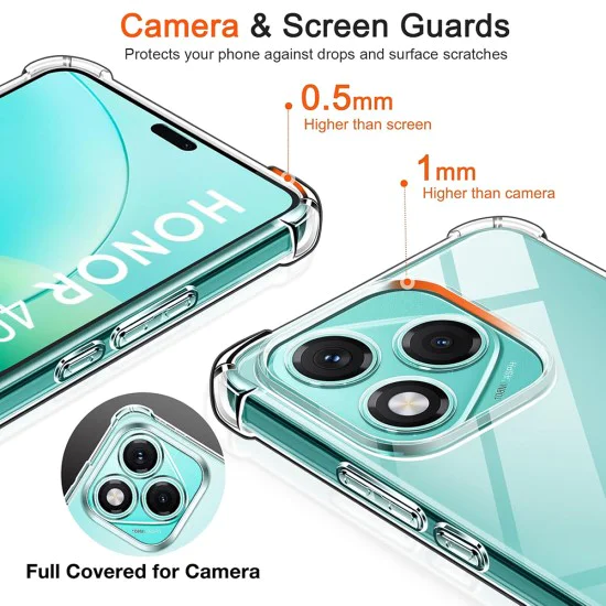 Калъф за Samsung Galaxy M56 - Techsuit - Удароустойчив Clear Silicone - Прозрачен