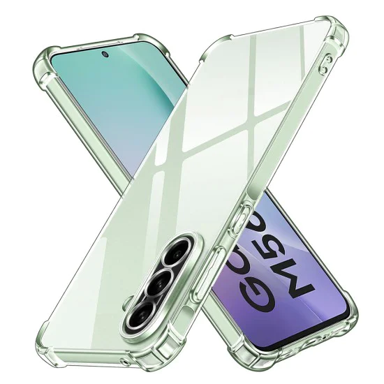 Калъф за Samsung Galaxy M56 - Techsuit - Удароустойчив Clear Silicone - Прозрачен