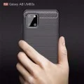 Калъф за Samsung Galaxy Note 10 Lite - Carbon Silicone - Черен