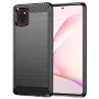 Калъф за Samsung Galaxy Note 10 Lite - Carbon Silicone - Черен