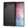 Калъф за Samsung Galaxy Note 10 Plus 4G / Note 10 Plus 5G - Carbon Silicone - Черен