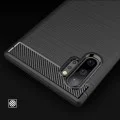 Калъф за Samsung Galaxy Note 10 Plus 4G / Note 10 Plus 5G - Carbon Silicone - Черен