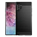 Калъф за Samsung Galaxy Note 10 Plus 4G / Note 10 Plus 5G - Carbon Silicone - Черен