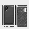 Калъф за Samsung Galaxy Note 10 Plus 4G / Note 10 Plus 5G - Carbon Silicone - Черен