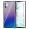 Калъф за Samsung Galaxy Note 10 Plus 4G / Note 10 Plus 5G - Techsuit - Удароустойчив Clear Silicone - Опушено Черен