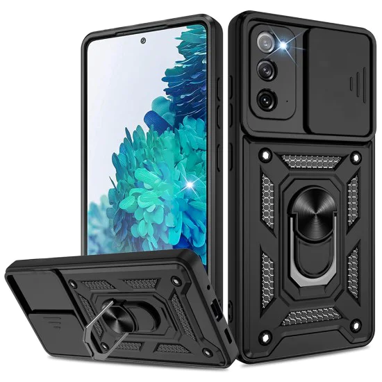 Калъф за Samsung Galaxy Note 20 4G / Note 20 5G - CamShield Series - Черен