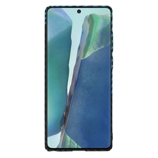 Калъф за Samsung Galaxy Note 20 4G / Note 20 5G - Carbonite FiberShell - Blue Pulse