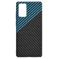 Калъф за Samsung Galaxy Note 20 4G / Note 20 5G - Carbonite FiberShell - Blue Pulse