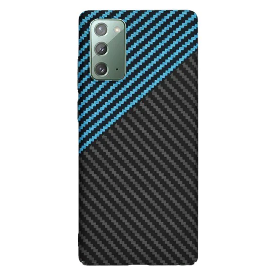 Калъф за Samsung Galaxy Note 20 4G / Note 20 5G - Carbonite FiberShell - Blue Pulse