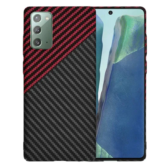 Калъф за Samsung Galaxy Note 20 4G / Note 20 5G - Carbonite FiberShell - Red Vortex