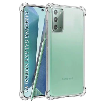 Калъф за Samsung Galaxy Note 20 4G / Note 20 5G - Удароустойчив Прозрачен Удароустойчив Прозрачен силикон - Прозрачен