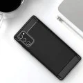Калъф за Samsung Galaxy Note 20 / Note 20 5G - Carbon Silicone - Черен