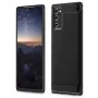 Калъф за Samsung Galaxy Note 20 / Note 20 5G - Carbon Silicone - Черен