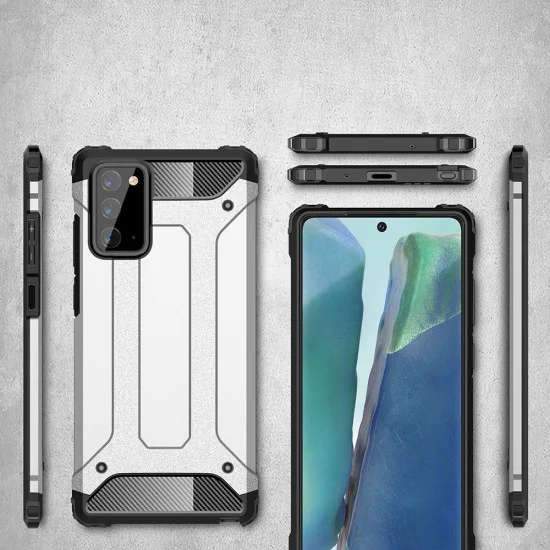 Калъф за Samsung Galaxy Note 20 / Note 20 5G - Hybrid Armor - Черен