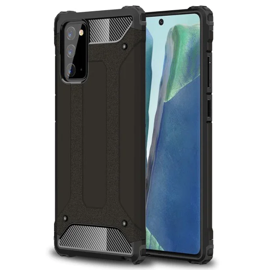 Калъф за Samsung Galaxy Note 20 / Note 20 5G - Hybrid Armor - Черен