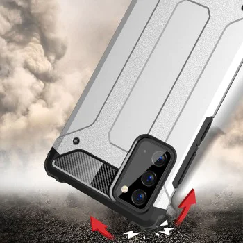 Калъф за Samsung Galaxy Note 20 / Note 20 5G - Hybrid Armor - Черен