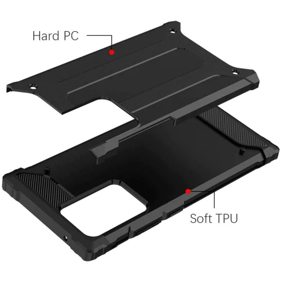 Калъф за Samsung Galaxy Note 20 Ultra - Hybrid Armor - черен