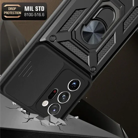 Калъф за Samsung Galaxy Note 20 Ultra / Note 20 Ultra 5G - CamShield Series - Черен
