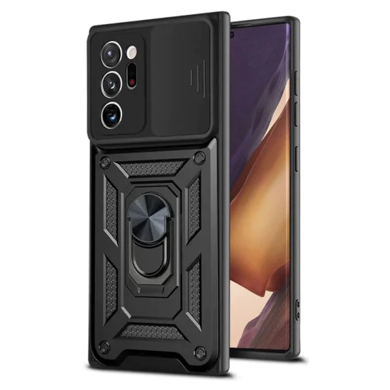 Калъф за Samsung Galaxy Note 20 Ultra / Note 20 Ultra 5G - CamShield Series - Черен