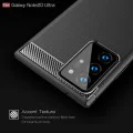 Калъф за Samsung Galaxy Note 20 Ultra / Note 20 Ultra 5G - Carbon Silicone - Черен